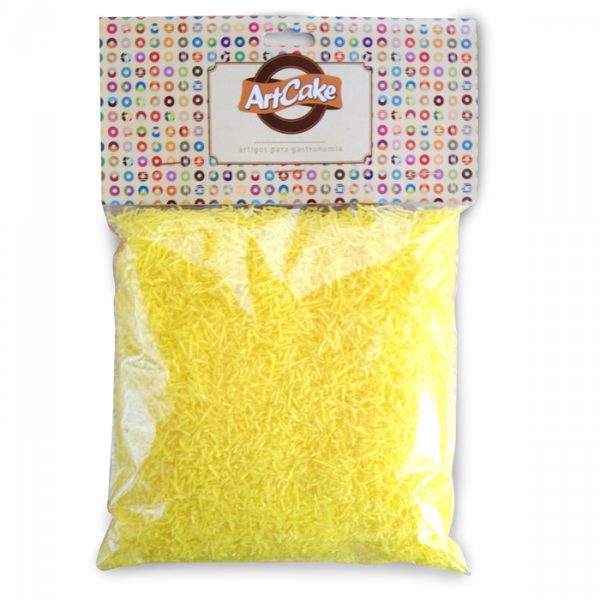Flocos de papel de arroz amarelo
