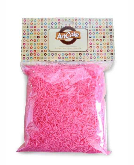 Flocos de papel de arroz rosa