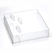 Molde de plástico mono porção “tendência quadrado”